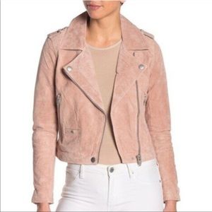BLANKNYC LEATHER MOTO JACKET, NWOT dusty pink , size small
